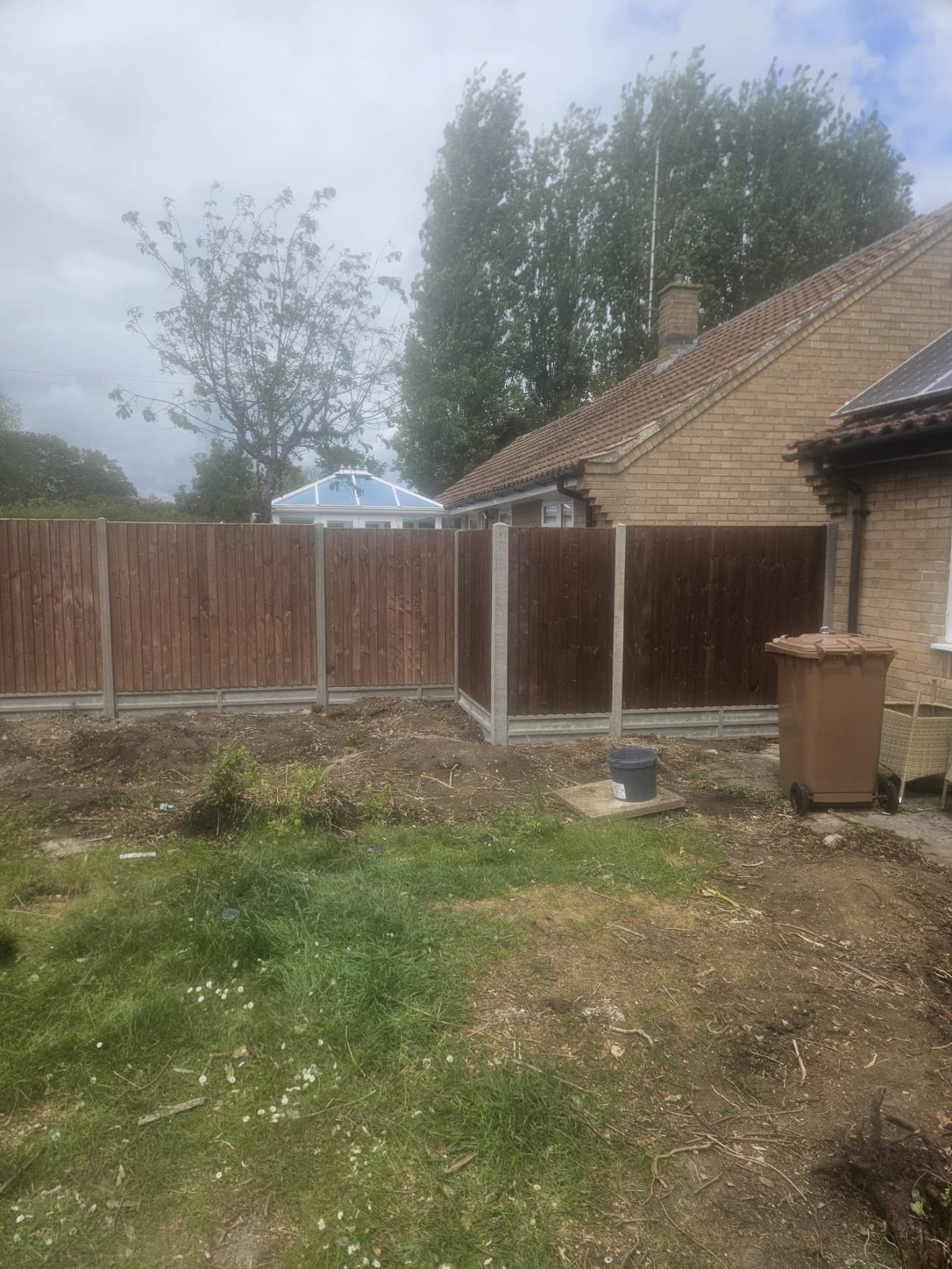 Panel Fencing in Glinton Panel Fencing with Concrete posts in Glinton, Peterborough