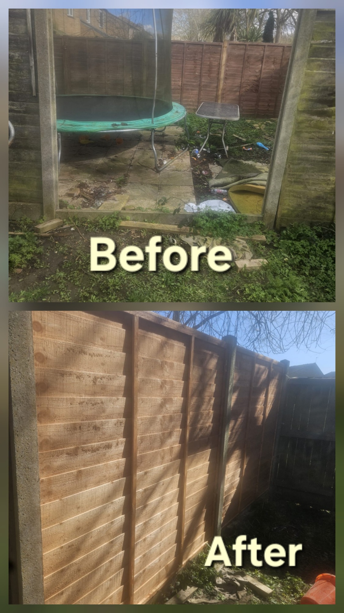 Fence repair in Orton, Peterborough Fence repair panel replacement in Orton