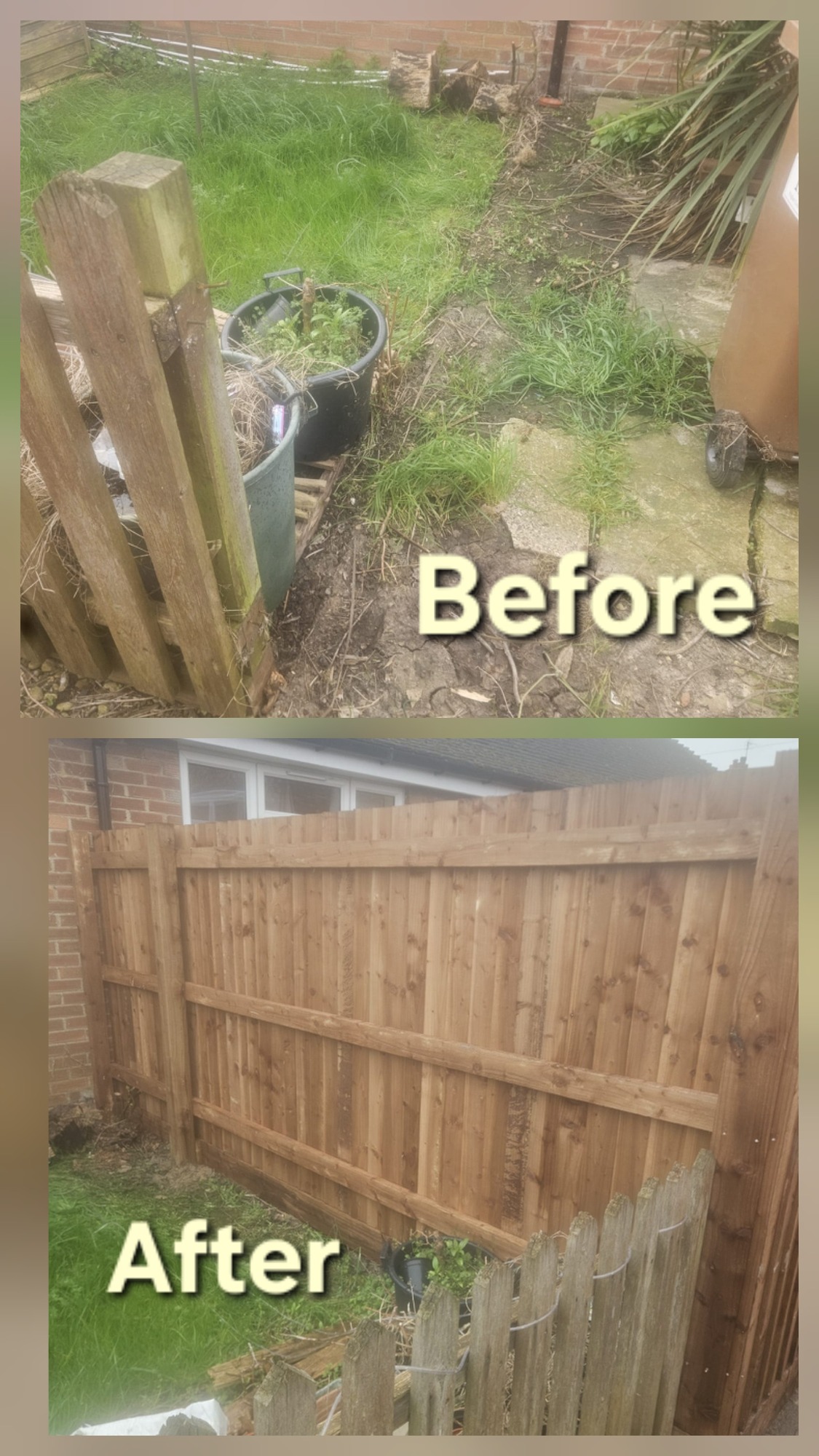 Fence Installation in Spalding New high quality Feather edge fencing installed in Spalding