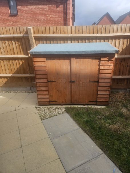 Wooden Storage Unit Installation in Peterborough Small Wooden storage Unit Installed in Peterborough