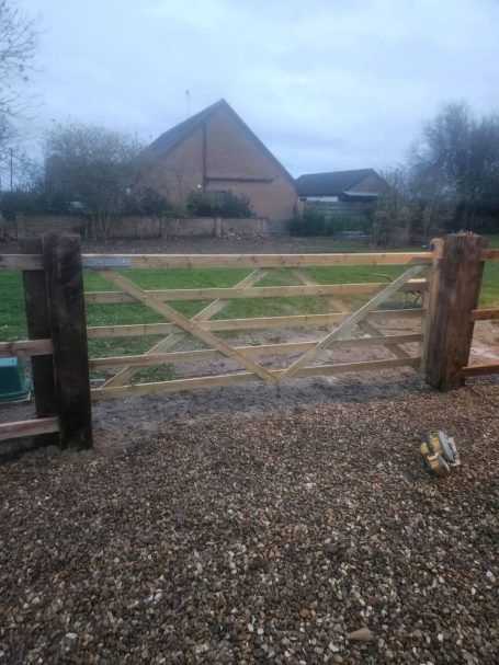 Field Gate Installation in Northborough Wooden Field Gate Installation in Northborough, UK