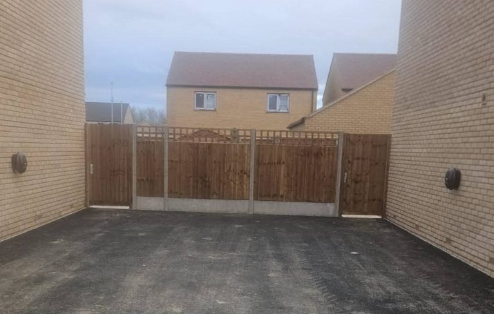 Trellis Fencing with Concrete Trellis Fence Installation in Oundle